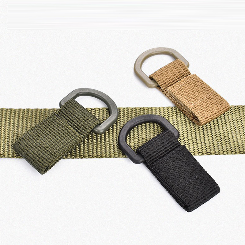 D Ring Strap - ตะขอเกี่ยวรูปตัว D สำหรับสายรัดยุทธวิธี ใช้กับเข็มขัด อุปกรณ์ Molle
