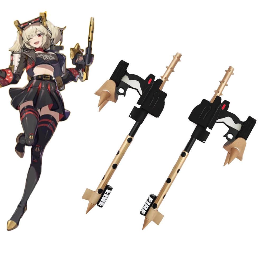 Burnice Cosplay Prop - ของเล่นจำลองอาวุธจากเกม Burnice Whita Zenless Zone Zero