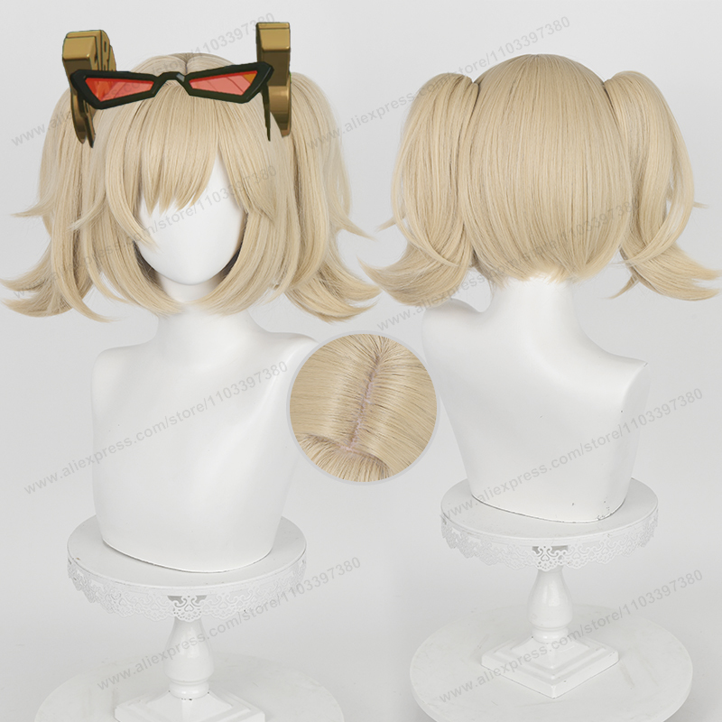 Burnice Cosplay Prop - ZZZ Burnice Whita คอสเพลย์วิกผม 28 ซม.สั้น