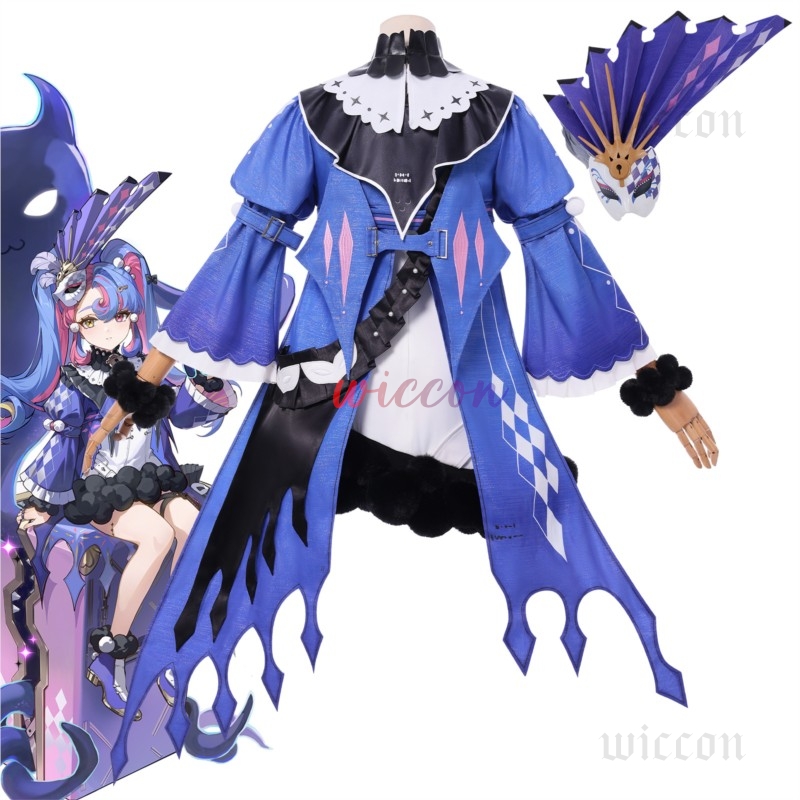 Cosplay Prop Diy - ร็อคเซียคอสเพลย์เครื่องแต่งกายวิกผมชุดเครื่องประดับศีรษะอุปกรณ์ประกอบฉากปาร์ตี้ฮาโลวีนสำหรับผู้หญิงสาวๆ