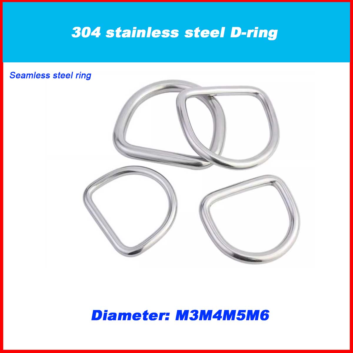 D Ring Strap - D-ring สแตนเลส 304 / กระเป๋าเดินทาง, อุปกรณ์