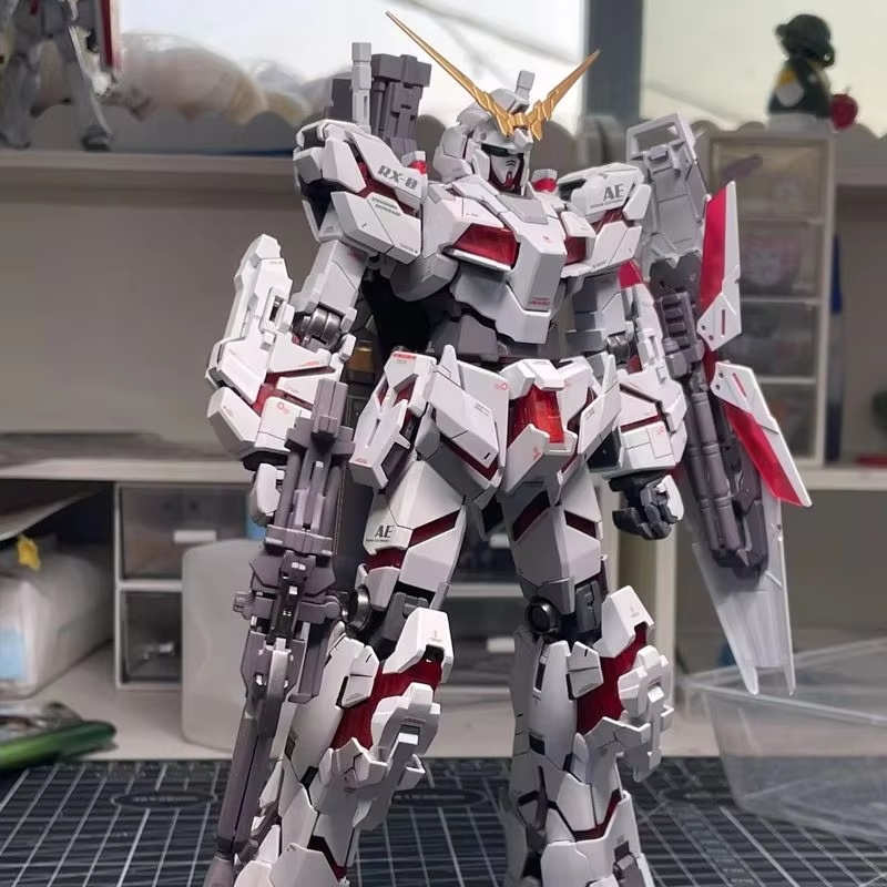 Bandai Gundam Rg - ในสต็อก Hg 1/144 Rx-0 Unicorn Destruction
