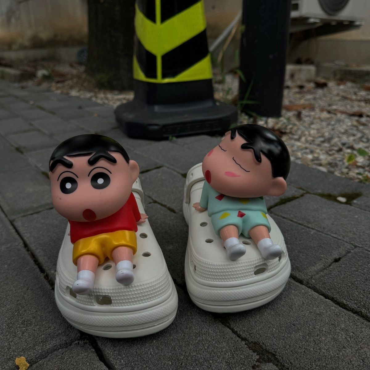 Cosplay Prop Diy - เครยอน ชินจัง ชาร์มรองเท้า 3D แบบนุ่ม ถอดออกได้