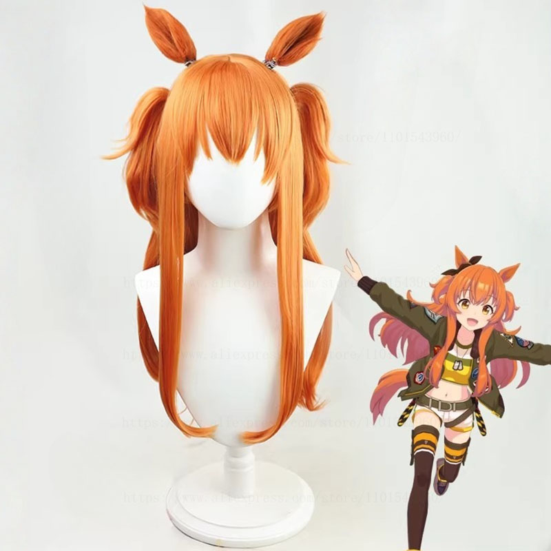 Heat Gun Cosplay - อุมะ มุสุเมะ พริตตี้ ดาร์บี้ มายาโนะ ท็อปกันคอสเพลย์วิกผมอะนิเมะเกมสวมบทบาทปาร์ตี้เครื่องแต่งกายอุปกรณ์ประกอบฉากทนความร้อนวิกผมสังเคราะห์