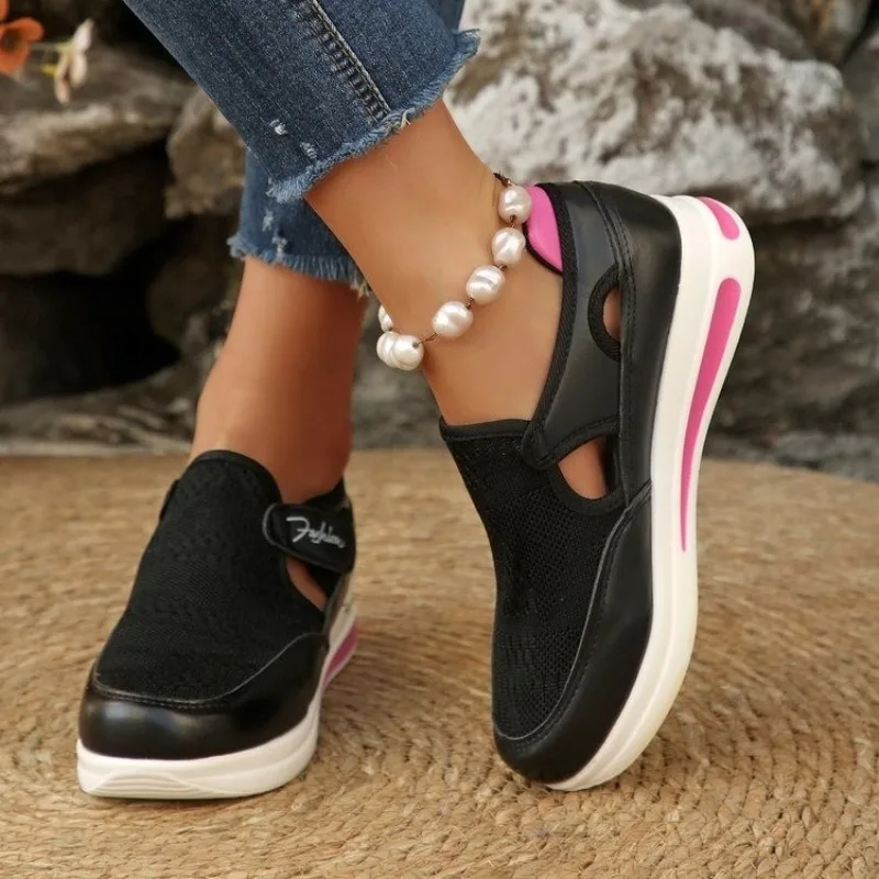รองเท้าผ้าใบผู้หญิงแบบสวม พื้น - Velcro Hook Loop บทวิจารณ์และราคา