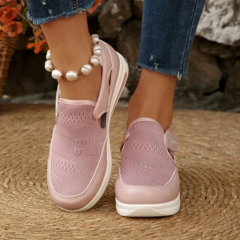 รองเท้าผ้าใบผู้หญิงแบบสวม พื้น - Velcro Hook Loop บทวิจารณ์และราคา