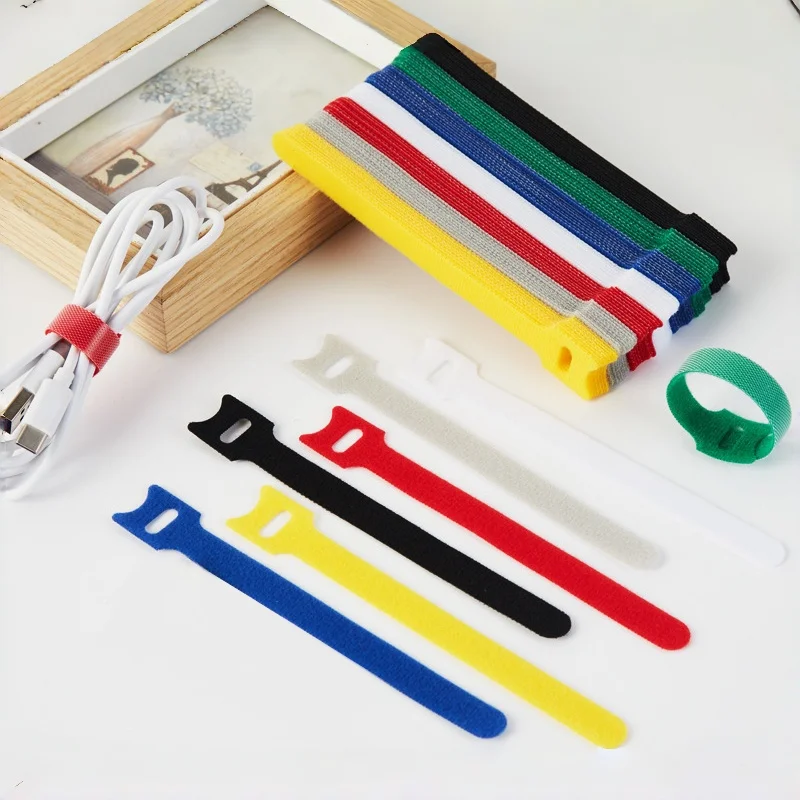 ตัวจัดระเบียบสายเคเบิลแบบใช้ซ้ - Velcro Hook Loop บทวิจารณ์และราคา