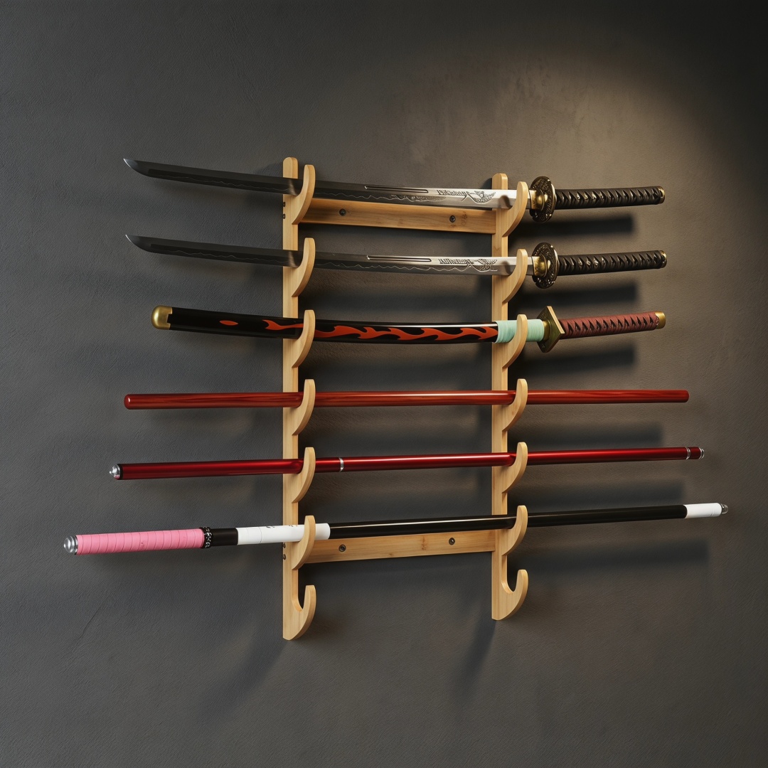 ที่วางดาบไม้ 1-8 ชั้น สำหรับแข - Cosplay Prop Display บทวิจารณ์และราคา