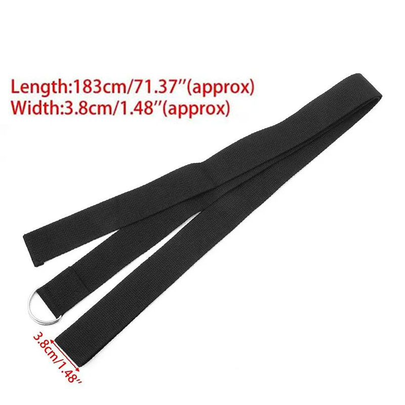 183*3.8 ซม.สายโยคะผ้าฝ้ายออกกํ - D Ring Strap บทวิจารณ์และราคา